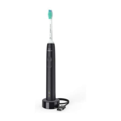 PHILIPS Electric toothbrush Series 3100 Pressure sensor Slim ergonomic design black