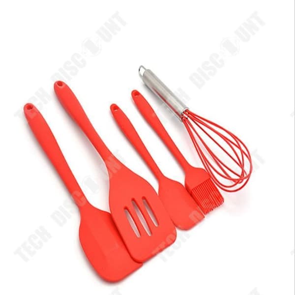 TD® Set med 5 Köksredskap Set Mat Grill Silikon MATBORSTE