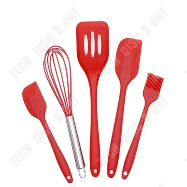 TD® Set med 5 Köksredskap Set Mat Grill Silikon MATBORSTE