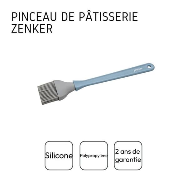 Köks- och bakpensel 25 cm av silikonhår Zenker Sweet Sensation