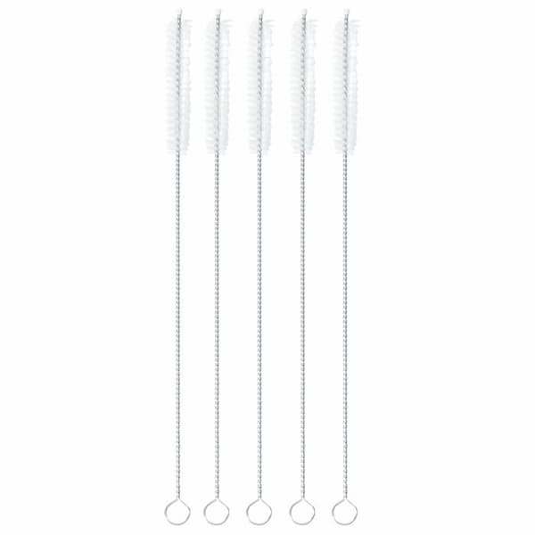 Paderno matborste - 41490-AA - Set med 5 halmborstar, 21 cm, 18/10 stål