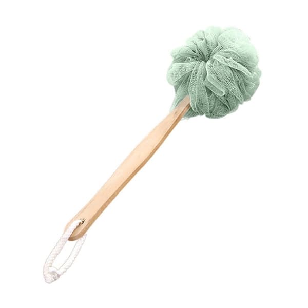 2 PCS Long Handle Hanging Soft Mesh Body Shower Brush(Green)