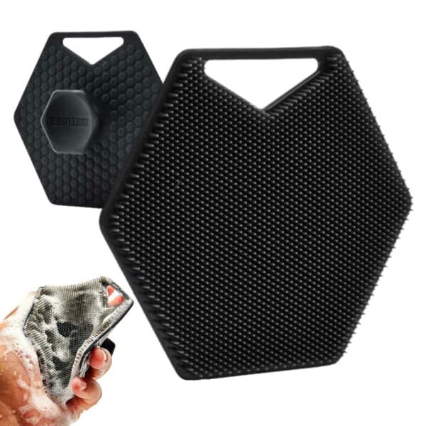 Exfolierande Body Scrubber Duschborste i Silikon