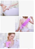 Miniatyrbillede 10 af 11: Lollanda Body Scrub & Back Scrub til brusebadet – Dybderens & Peeling, nem montering for nem rygvask