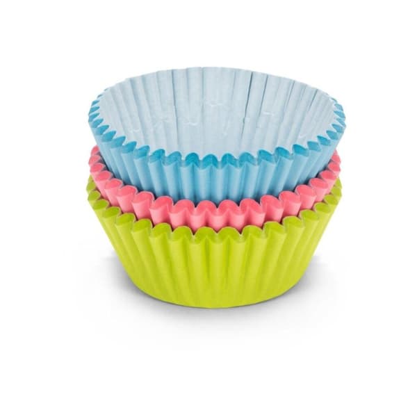 Patissepappersmuffinsmallar 5 cm 90 st blå/grå/rosa