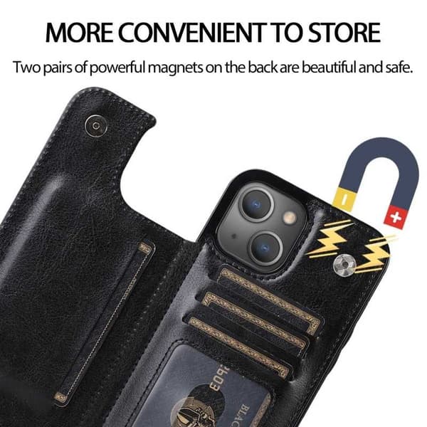 iPhone 12 Mini Stöttåligt Skal Korthållare 3-FACK Flippr®
