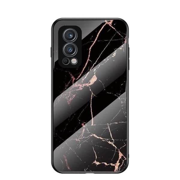 OnePlus Nord 2 5G Marmorskal 9H Härdat Glas Baksida Glassback® V2
