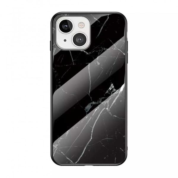 iPhone 12 Mini Marble Shell 9H hærdet glas tilbage Glassback® V2