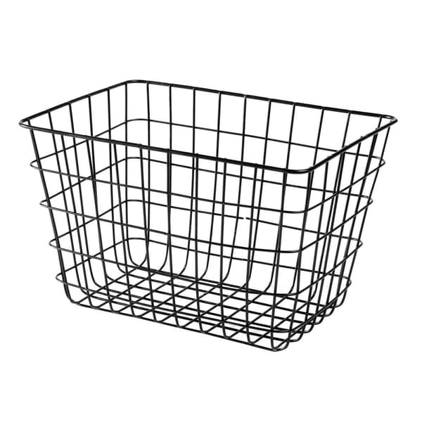 Mellansvart trådkorg - H23 cm