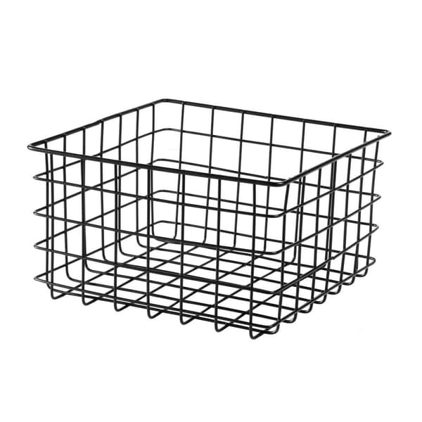 Liten svart trådkorg - H16 cm