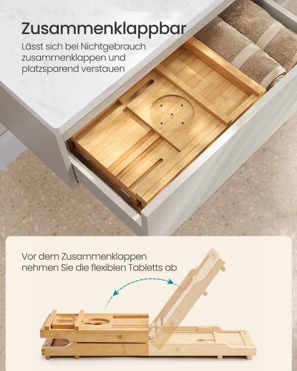 Duschbräda - höjdjusterbar - 4 nivåer - bläck svart