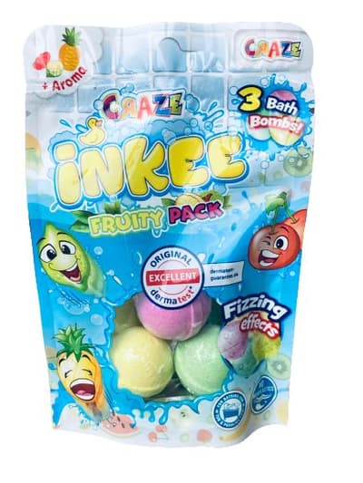 Craze Inkee Fruity pack - 3 små badbomber med doft