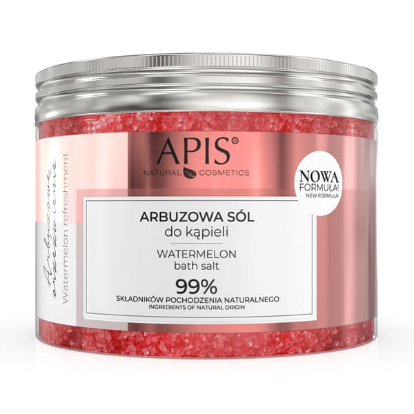 Apis Watermelon Refreshment, Vattenmelon badsalt, 650 g