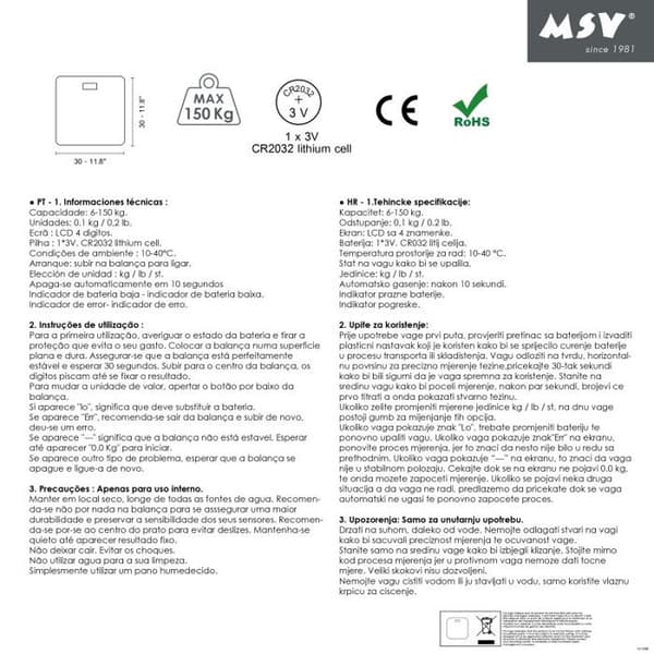 MSV Personvåg i Lila Glas - 141401