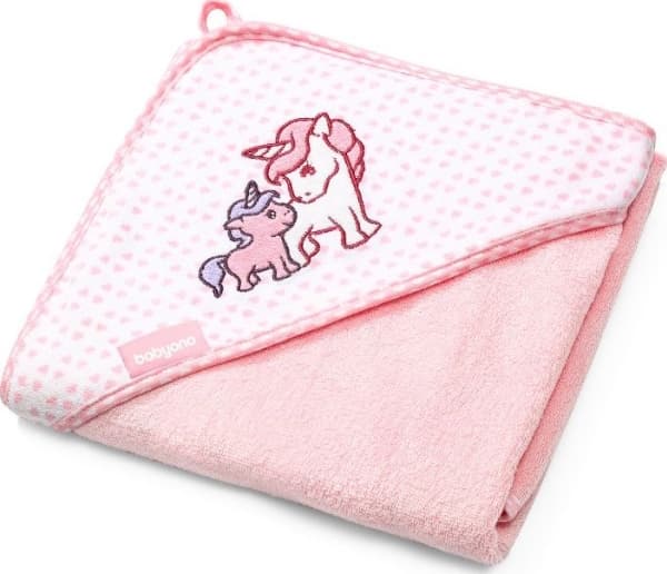 BabyOno 346/01 Bambu badhandduk NATURLIG BAMBOO 100X100cm rosa