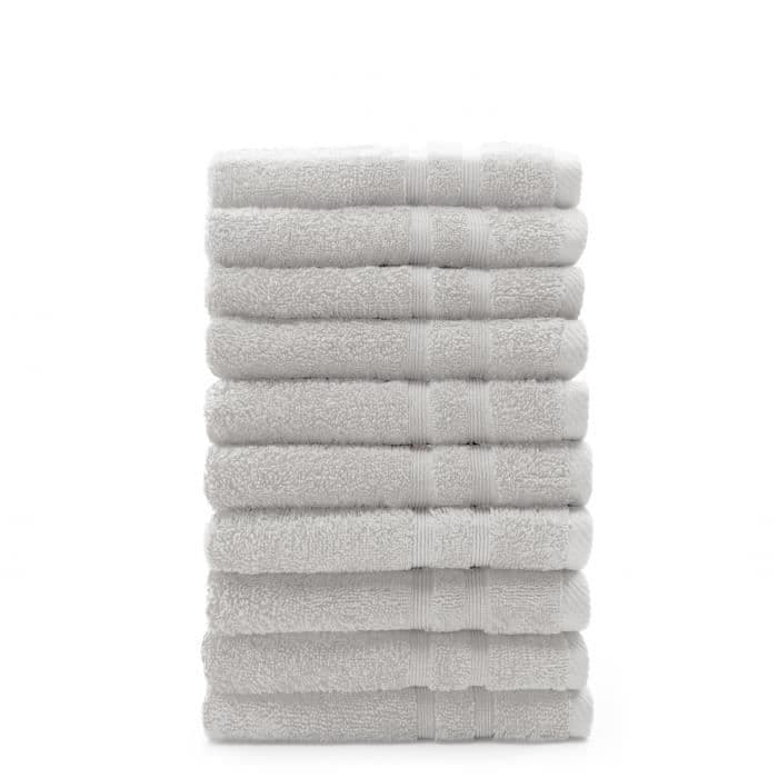 I DAG Sæt med 10 Chantilly håndklæder - 100% bomuld - 50 x 100 cm