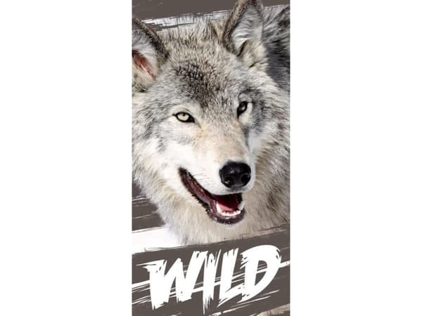 Wild wolf Handduk - 100 procent bomull