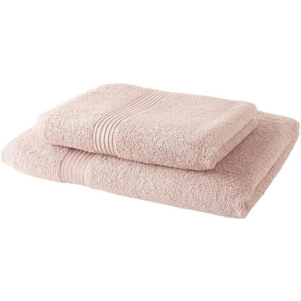 IDAG Set med 1 Badlakan 100% bomull 70x30 cm + 1 Badlakan 50x100 cm - Sandrosa