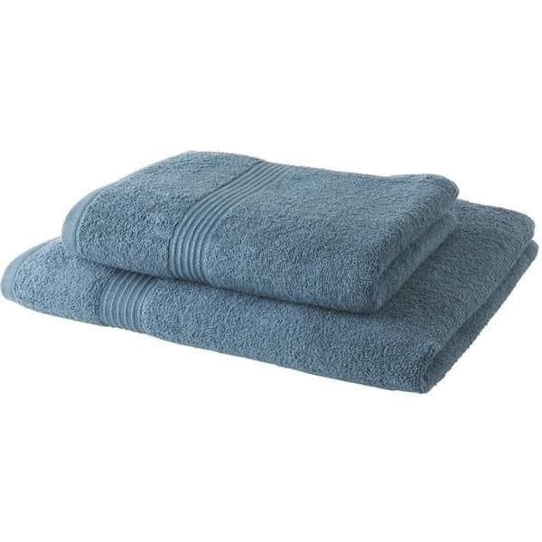 IDAG Set med 1 badlakan 100% bomull 70x30 cm + 1 badlakan 50x100 cm - Peacock