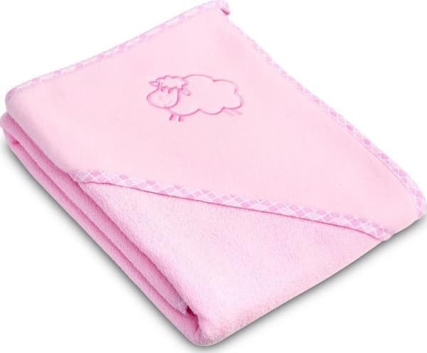 Sensillo BADEDEKKE FÅR 80X80 ROSA