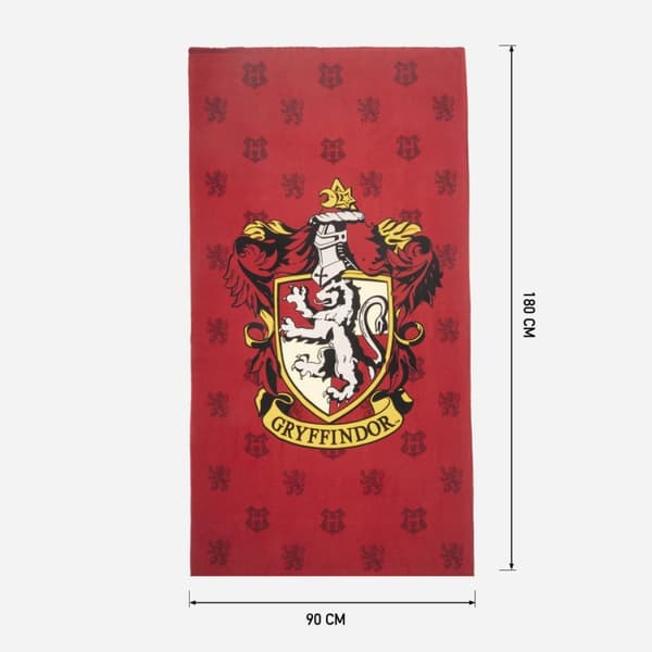 Harry potter håndkle 180 x 90 cm badehåndkle strandhåndkle gryffindor