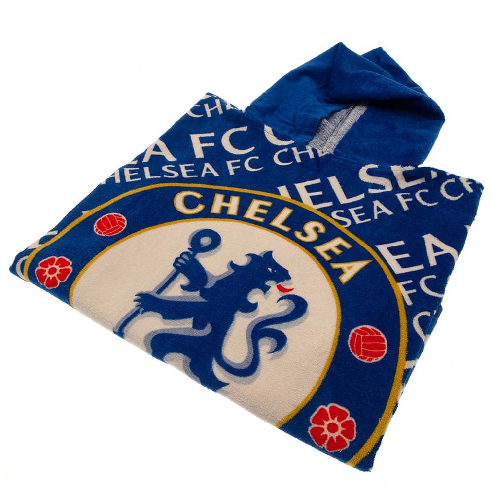 Chelsea FC Poncho med huva och handduk för barn/barn