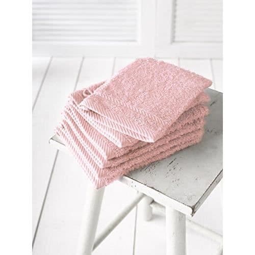 Toalettvantar - DE WITTE LIETAER - 194835 - Naturlig bomull - Rosa - 15 x 20 cm