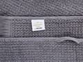 Miniatyrbild 5 av 5: Set med 9 Badlakan Handdukar Grå Bomull Polyester 100 x 150 cm Tofsar Textur Badhanddukar