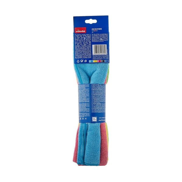 Städtrasa i mikrofiber Vileda XL Colors 167787 (4 antal)