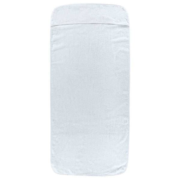 vidaXL Strandhåndklær 2 stk hvit 60x135 cm stoff 400 GSM