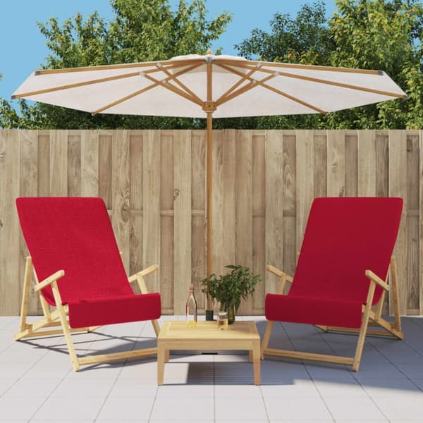 vidaXL Rantapyyhkeet 2 kpl viininpunainen 60x135 cm kangas 400 GSM