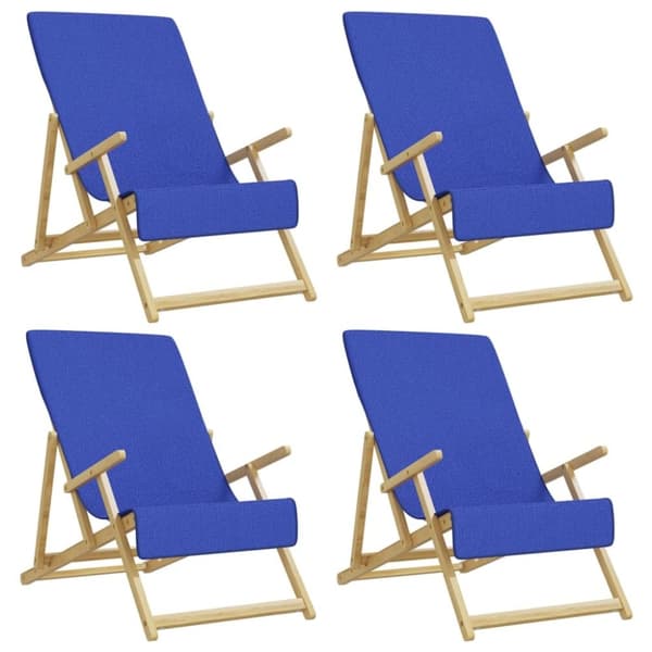 vidaXL Rantapyyhkeet 4 kpl syvänsininen 60x135 cm kangas 400 GSM