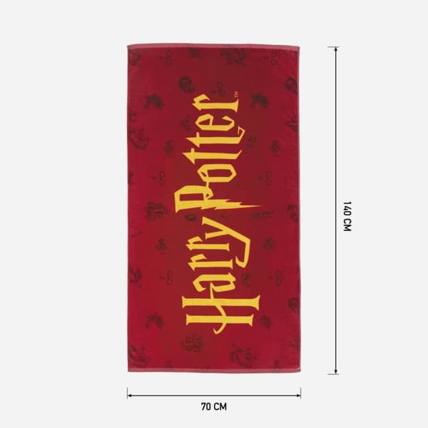 Harry Potter - Handduk i bomull med logotyp