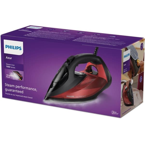 Philips DST7022/40 7000 Series HV Stoomstrijkijzer Sort/Rood
