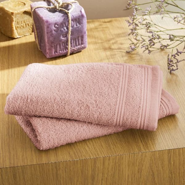 Set med 2 "Spa" frotté gästhanddukar 30 x 50 cm / 400 gr/m² - "Spa" Blush