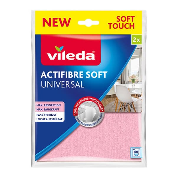 Rengöringstrasor Vileda Actifibre Soft 171813 2,72 x 2 x 56 x 2 cm (2 antal)