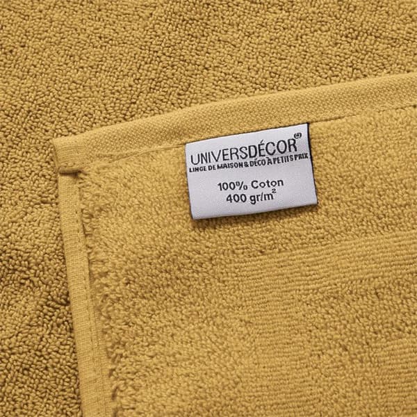 Set med 6 "Spa" frotté gästhanddukar 30 x 50 cm / 400 gr/m² - "Spa" Corn Yellow