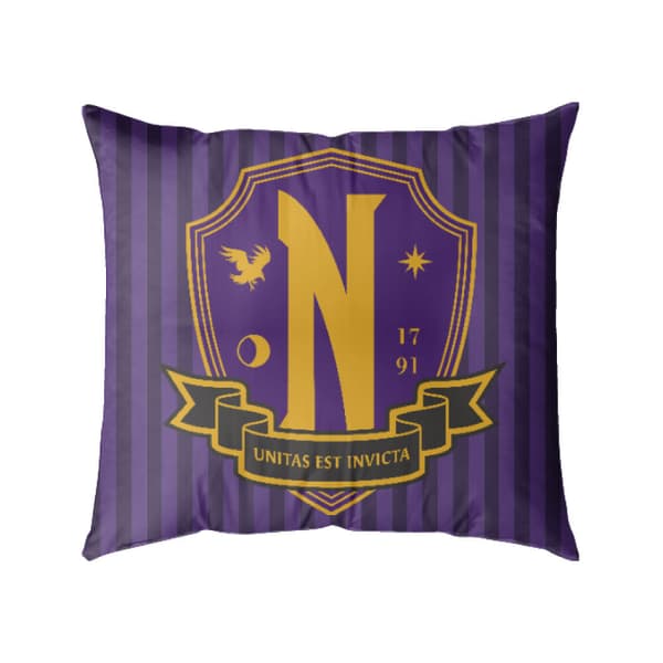 Wednesday - Kudde - Nevermore Academy-logotyp
