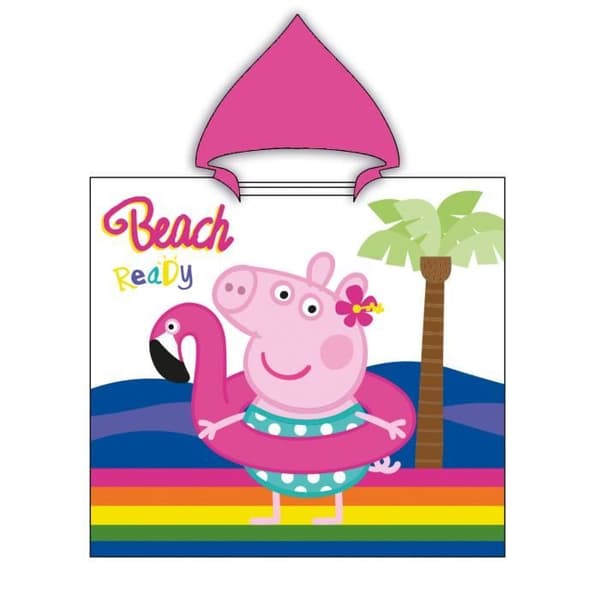 Peppa Pig Poncho - PEPPA PIG - 60 x 120 cm - Rosa - 100% bomull