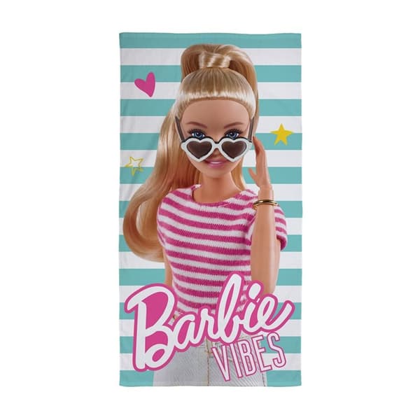 Barbie Vibes Bath Towel Pink/Blue/White One Size