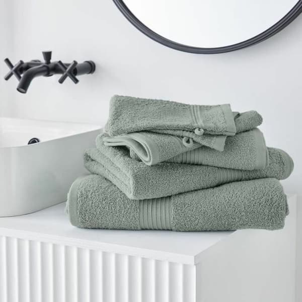 Set med Handdukar TODAY Essential Celadon Ljusgrön 50 x 90 cm (10 antal)