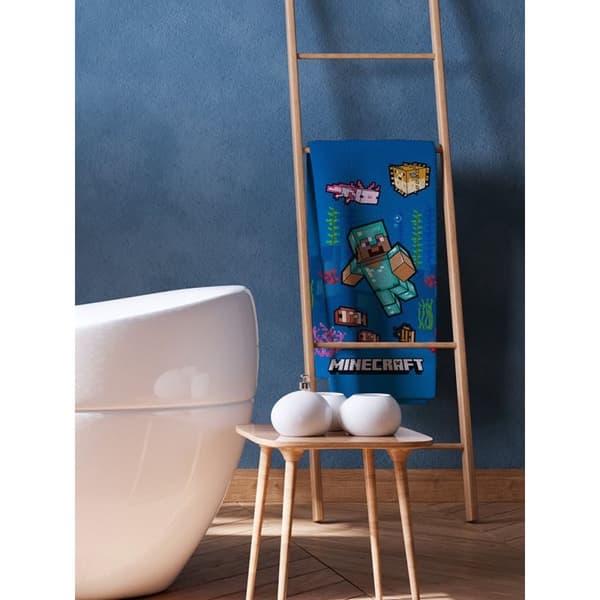 Minecraft Ocean Bath Towel
