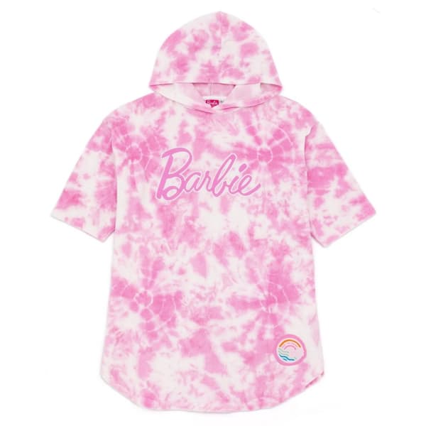 Barbie Girls Tie Dye Poncho Pink 7-10 Years