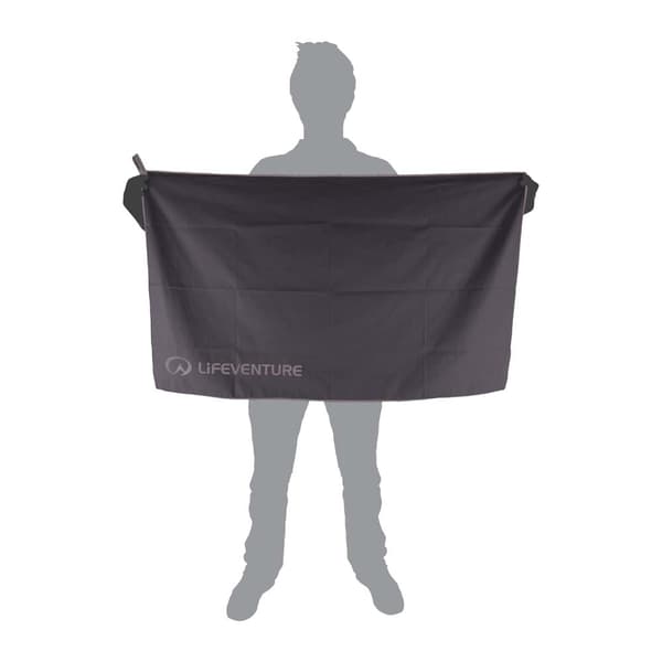 Lifeventure Hydrofibre Towel Large Grå 110 x 65 cm