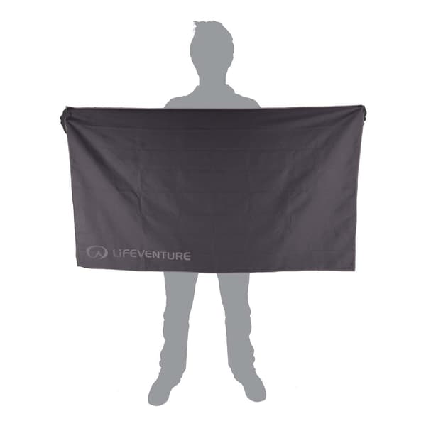 Lifeventure Hydrofibre Towel Xl Grå 130 x 75 cm