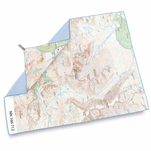 Lifeventure Soft Fibre Ordnance Survey Travel Giant Valkoinen 150 x 90 cm