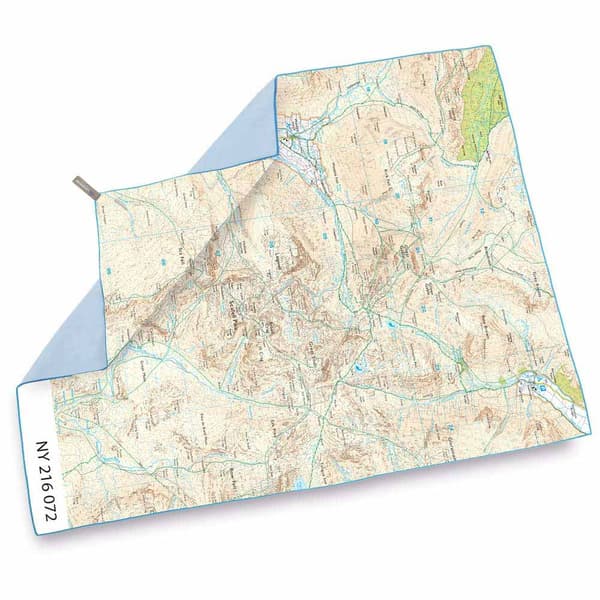 Lifeventure Soft Fibre Ordnance Survey Travel Giant Beige 150 x 90 cm