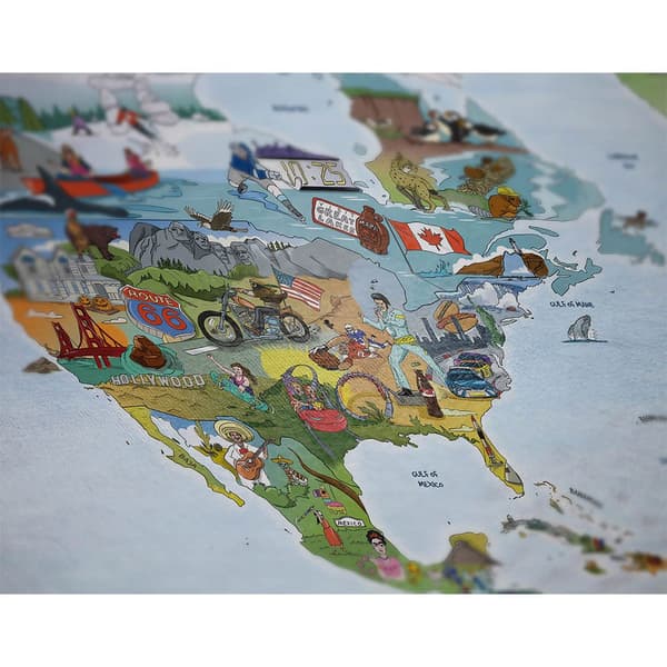 Awesome Maps Little Explorers Karttapyyhe World Map For Kids To Explore The World Monivärinen