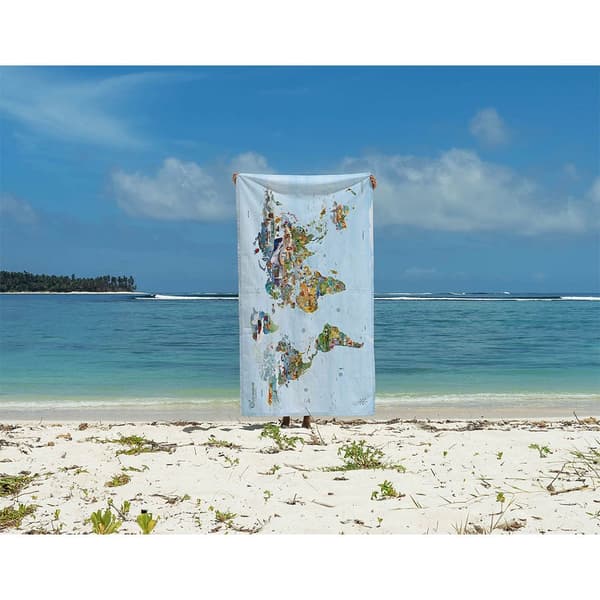 Awesome Maps Little Explorers Karttapyyhe World Map For Kids To Explore The World Monivärinen
