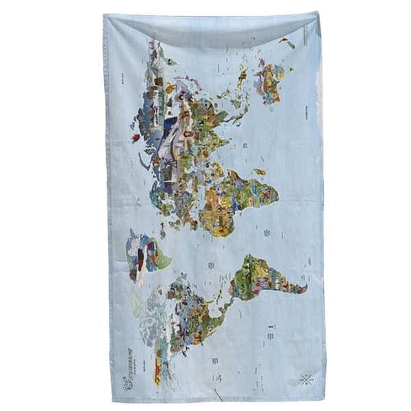 Awesome Maps Little Explorers Karttapyyhe World Map For Kids To Explore The World Monivärinen